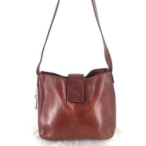 Vintage Fossil Brown Leather Purse